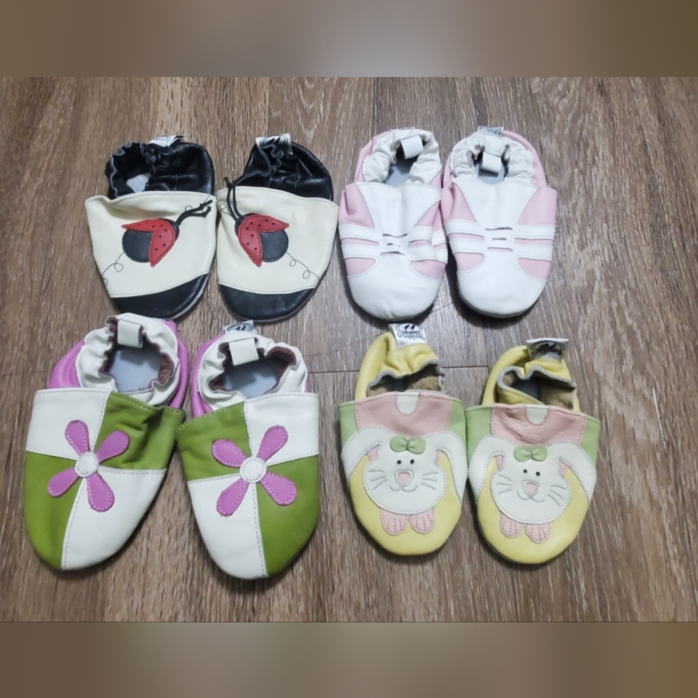 New without tags Bambino Real Leather Baby Shoes 18-24 Months